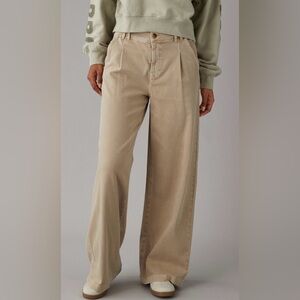 AE Dreamy drape stretch kaki trouser Jean